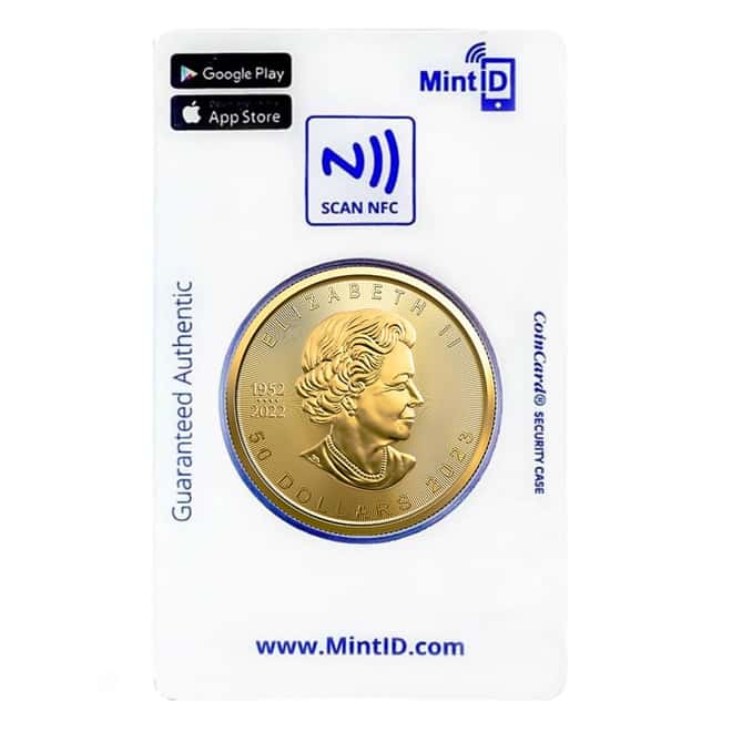 2023 1 oz Canadian Gold Maple Leaf BU (MintID NFC Scan Card)