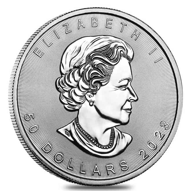 2023 1 oz Palladium Canadian Maple Leaf Coin $50 .9995 Fine BU (Sealed)