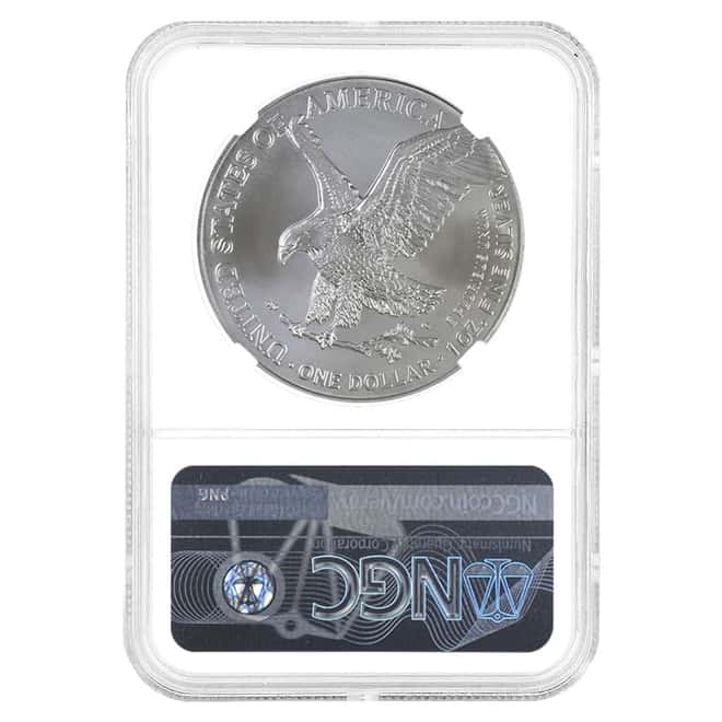 2023 1 oz Silver American Eagle NGC MS 70 FDOI (Castle)