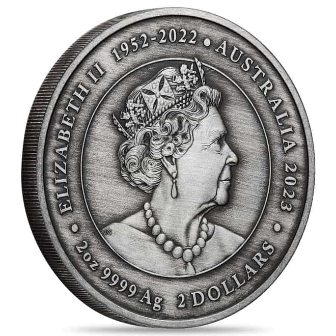 2023 2 oz Kangaroo Yongka Silver Coin Australian Perth Mint