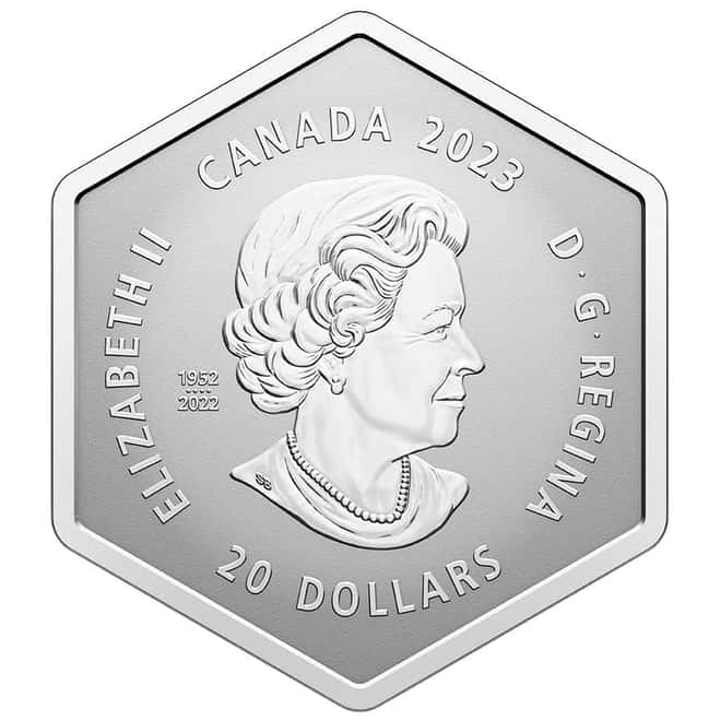 2023 Canada 1 oz Silver Snowflake Crystal Coin