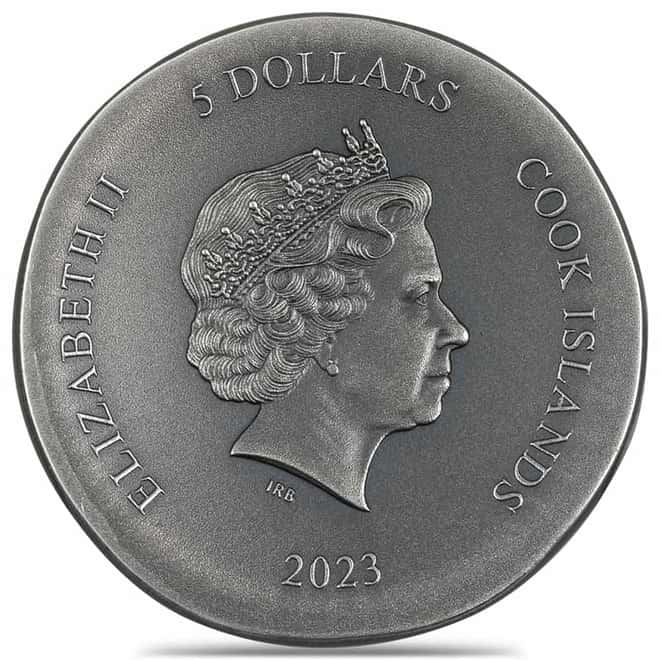 2023 Cook Islands 1 oz Silver Arethusa Antiqued Coin