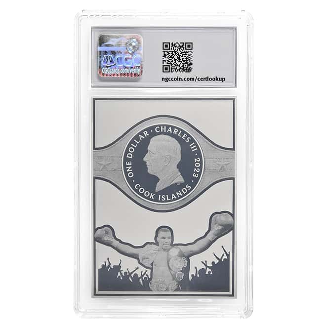 2023 Cook Islands 3 gram Silver Mike Tyson Trading Coin NGCX 10