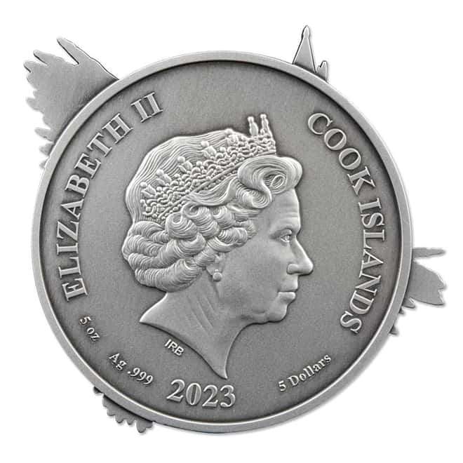 2023 Cook Islands 5 oz Silver Harry Potter Hedwig Coin