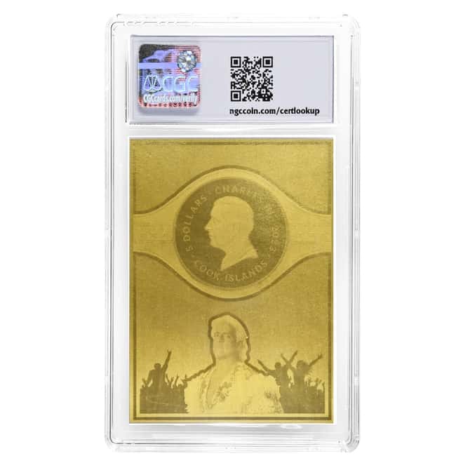 2023 Cook Islands 0.5 gram Gold Ric Flair Trading Coin NGCX 10 