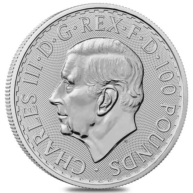 2023 Great Britain 1 oz Platinum Britannia King Charles III Coin .9995 Fine BU