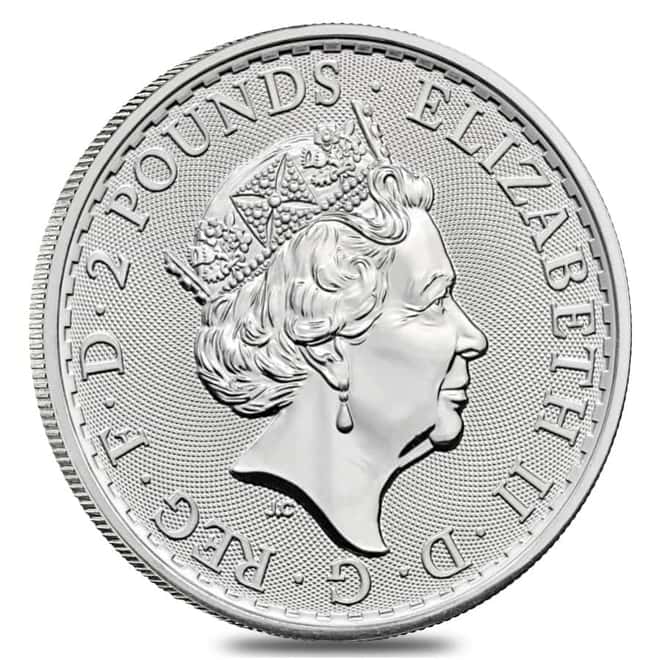 Roll of 25 - 2023 Great Britain 1 oz Silver Britannia Coin .999 Fine BU (Lot, Tube of 25)