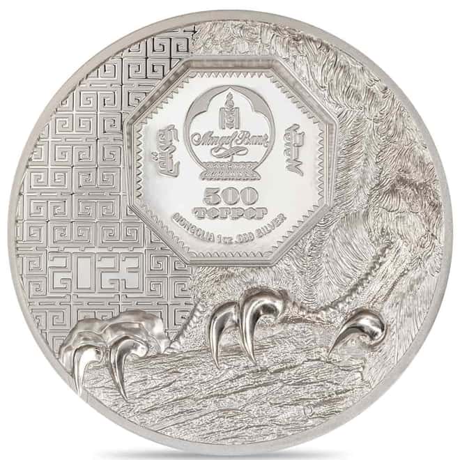 2023 Mongolia 1 oz Proof Silver Wild Mongolian Falcon Coin .999 Fine