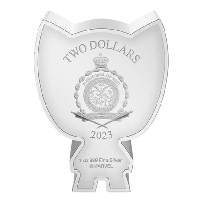2023 Niue 1 oz Marvel Black Panther Silver Chibi Coin