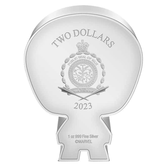 2023 Niue 1 oz Marvel Captain America Silver Chibi Coin