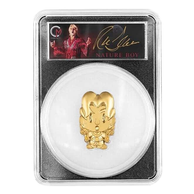 2023 Niue 2 oz Gilded Silver Ric Flair Chibi PCGS PF 69 DC (Auto)
