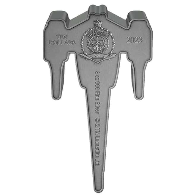 2023 Niue 3 oz Star Wars The Mandalorian's N-1 Starfighter Silver Coin
