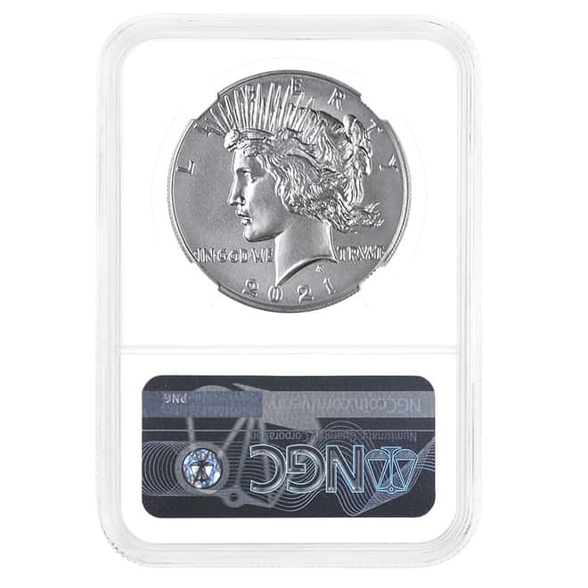 2021 Peace Silver Dollar Centennial NGC MS 70 (Peace Label)