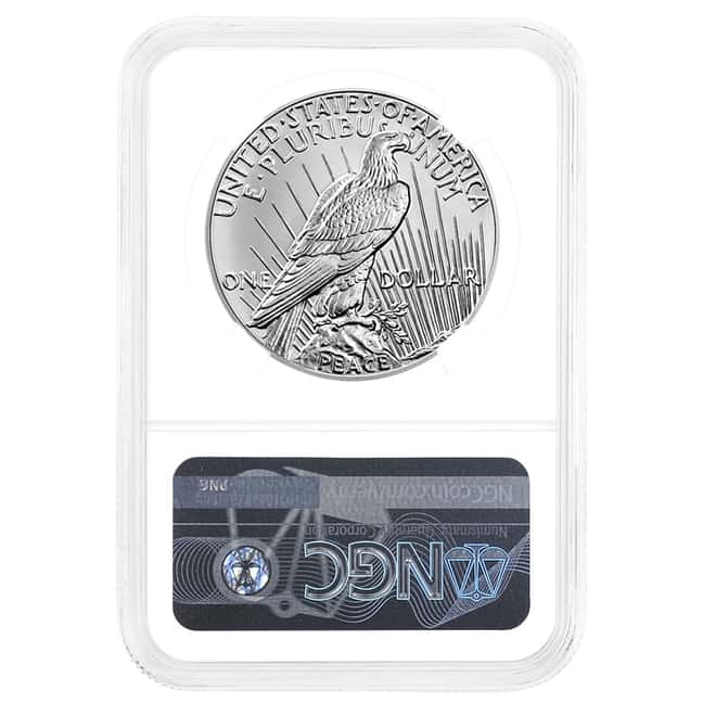 2023 Peace Silver Dollar NGCX MS 10 ER (Peace Label)