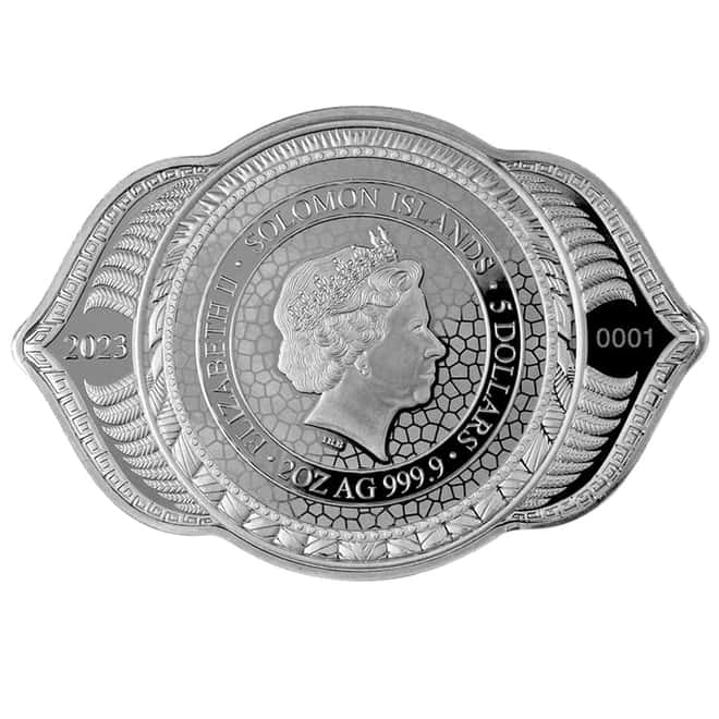 2023 SI 2 oz Eagle of the 6th Chakra Colorized Silver Coin