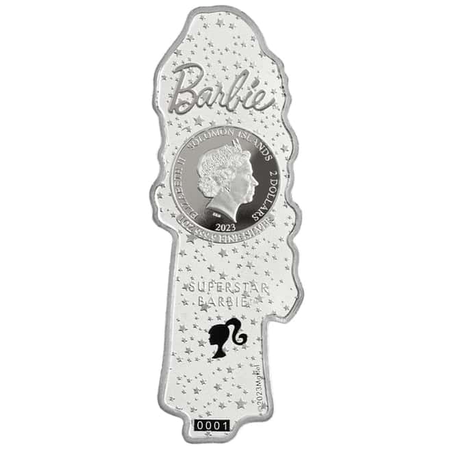 2023 Solomon Islands 1 oz Superstar Barbie Silver Coin .9999 Fine