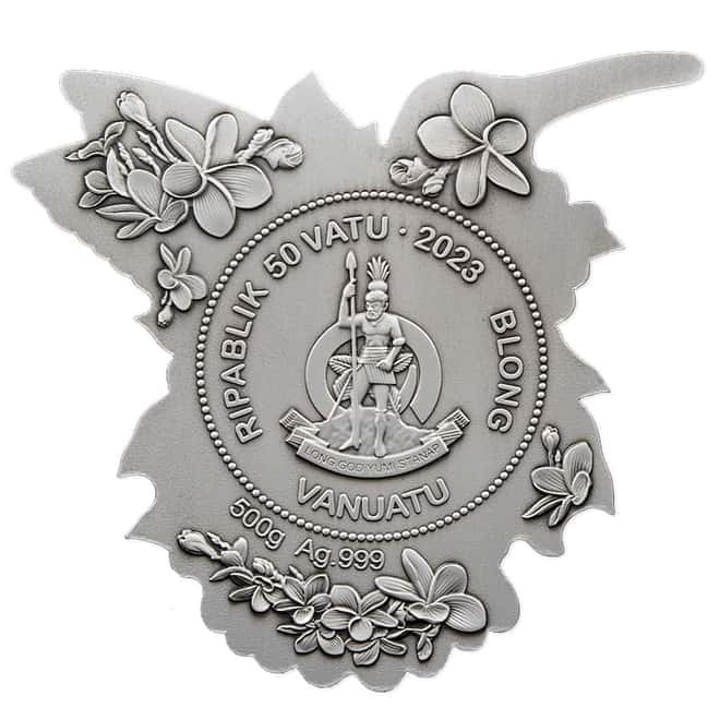 2023 Vanuatu 1/2 Kilo Silver Hummingbird Shaped Coin .999 Fine