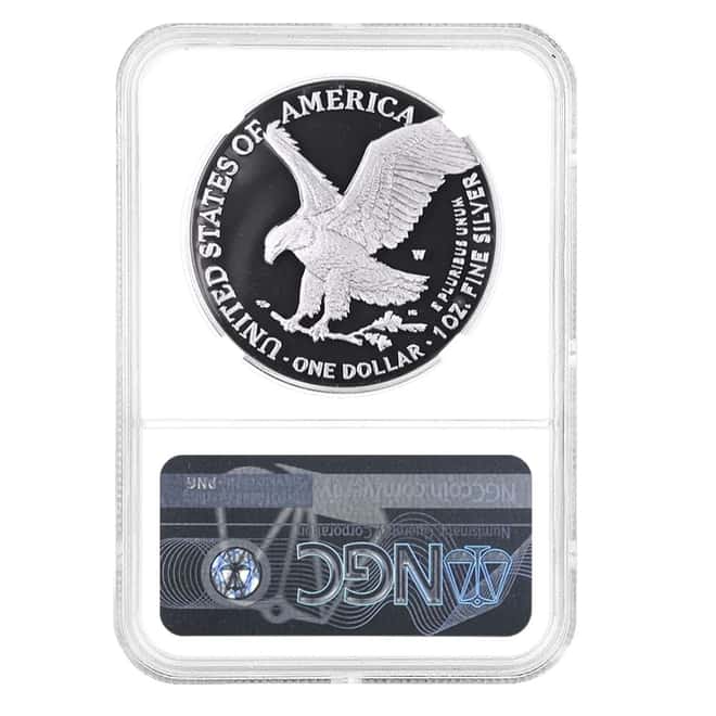 2023-W 1 oz Proof Silver American Eagle NGC PF 70 FDOI (Castle)
