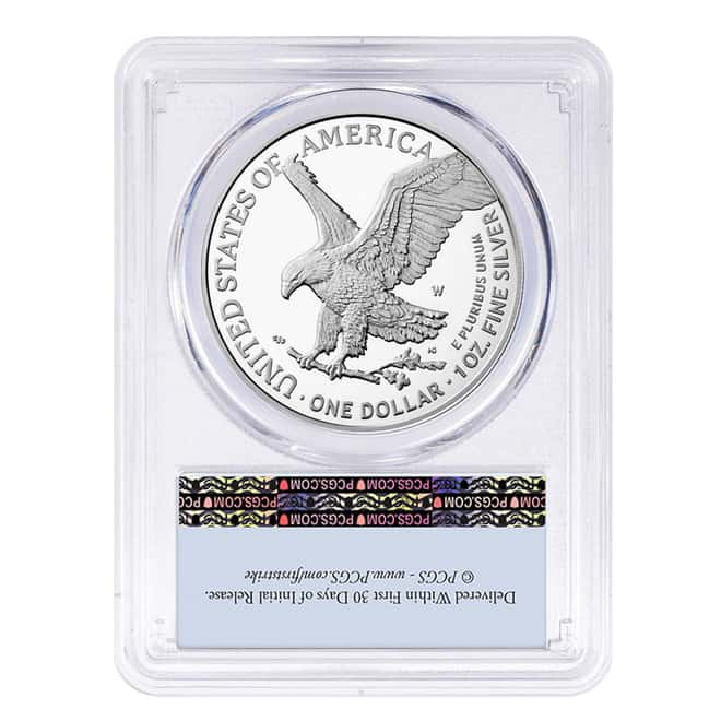 2023-W 1 oz Proof Silver American Eagle PCGS PF 70 DCAM First Strike