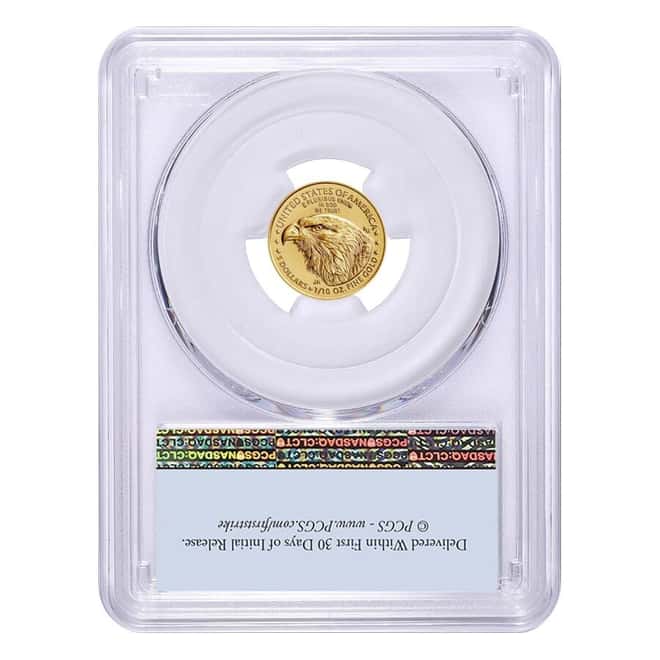 2025 1/10 oz Gold American Eagle PCGS MS 70 FS
