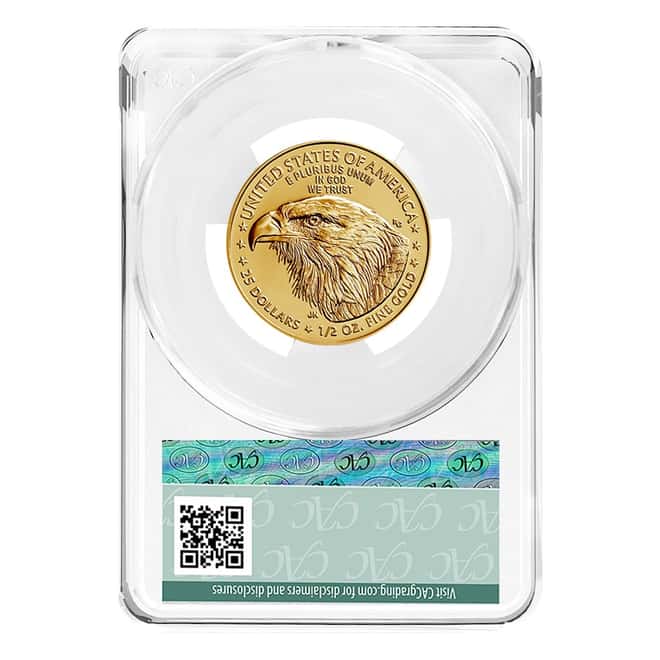 2024 1/2 oz Gold American Eagle CAC MS 69 First Delivery