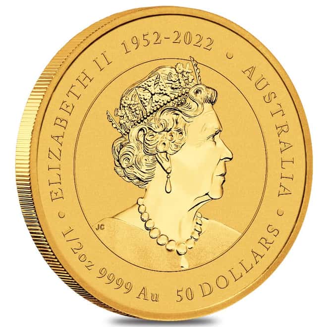 2024 1/2 oz Gold Lunar Dragon BU Australia Perth Mint