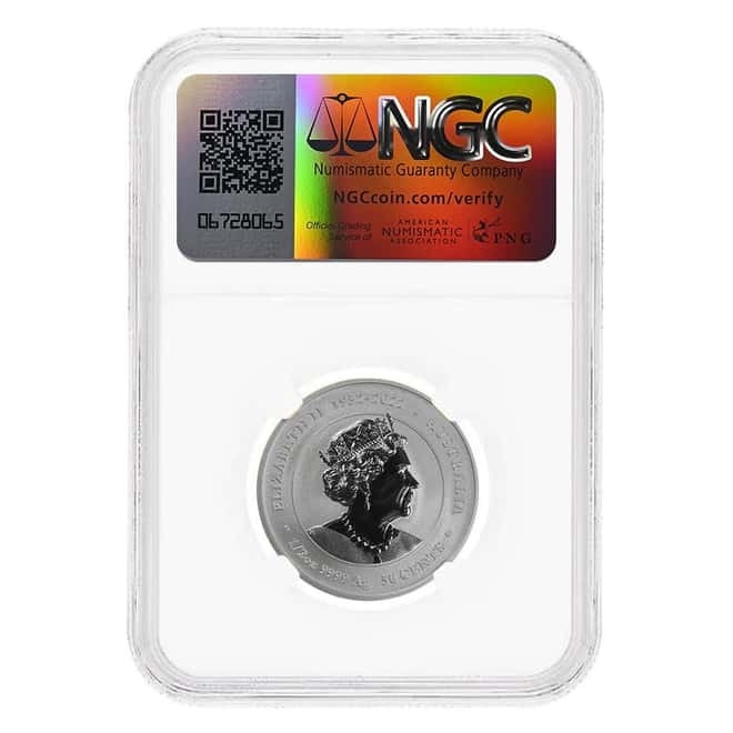 2024 1/2 oz Silver Lunar Dragon Perth Mint NGC MS 70 FR