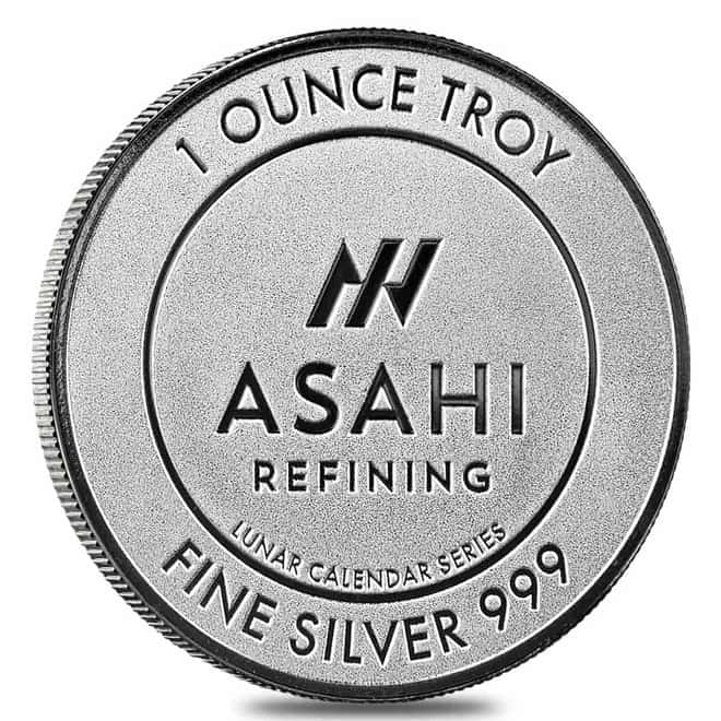 Lot of 500 - 2024 1 oz Asahi Lunar Dragon Silver Round .999 Fine