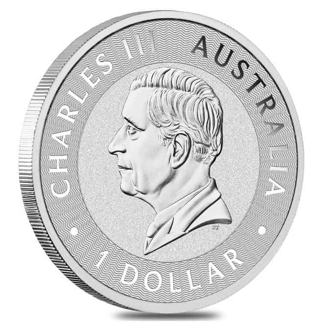 Silver at Spot - 2024 1 oz Australian Silver Kangaroo Perth Mint BU