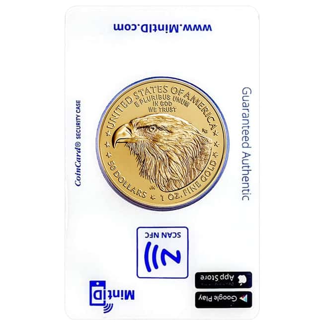 2024 1 oz Gold American Eagle Coin BU (MintID NFC Scan Card)