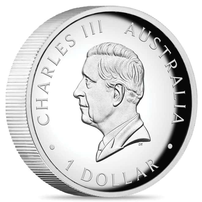 2024 1 oz Proof Colorized Silver Australian Kangaroo Perth Mint