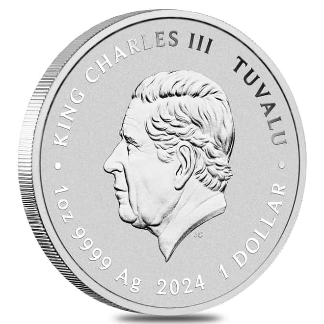2024 1 oz Tuvalu Teenage Mutant Ninja Turtles™ 40th Ann. Colorized Silver Coin
