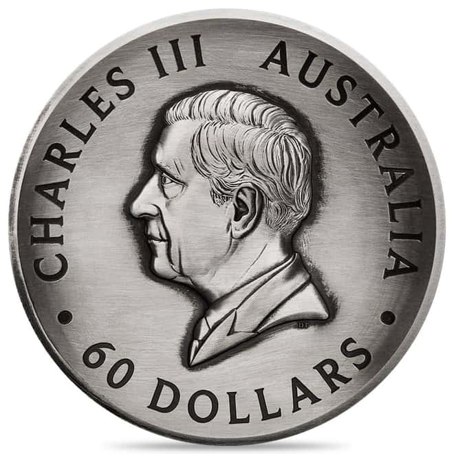 2024 2 Kilo Honey Bee Antiqued Silver Coin Australian Perth Mint