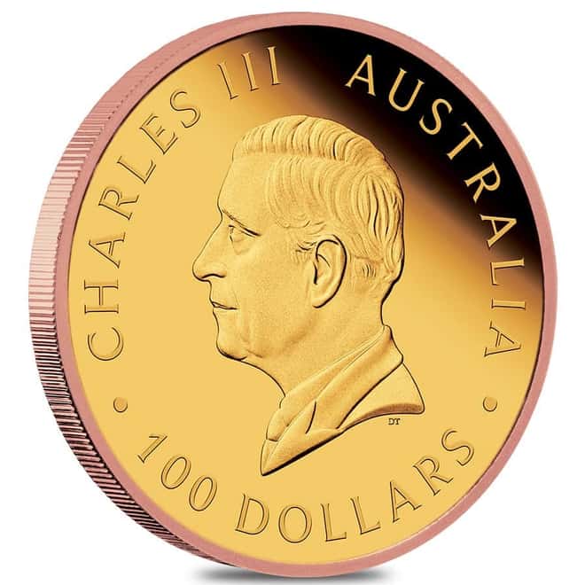 2024 Australia Five Sovereign Proof Gold Coin Perth Mint 125th Ann
