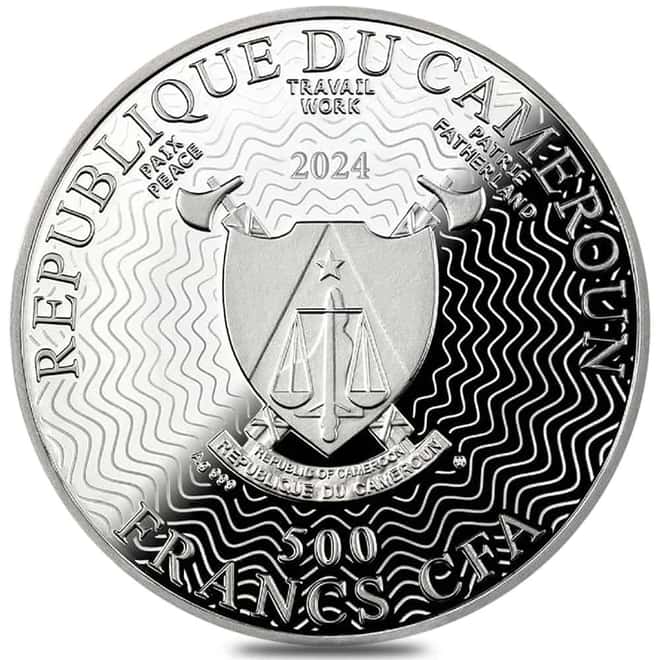2024 Cameroon 17.5 Gram The Antennae Galaxies Silver Coin