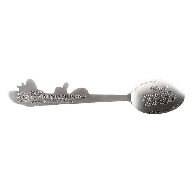 2024 Chad 1 oz Kellogg's Tony The Tiger Cereal Spoon Silver Coin