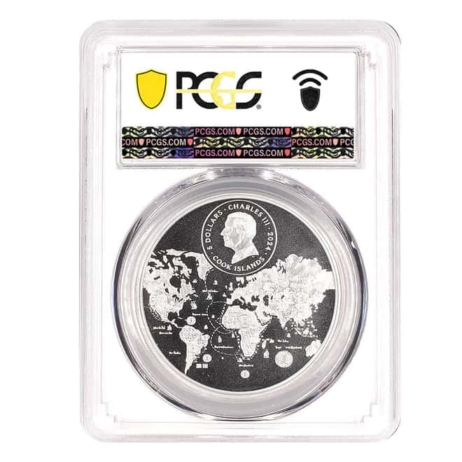 2024 Cook Islands 1 oz Beauty of the World Mitchell Falls Silver Coin PCGS MS 70