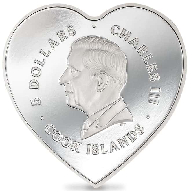 2024 Cook Islands 20 gram Proof Silver Brilliant Love Roses Coin