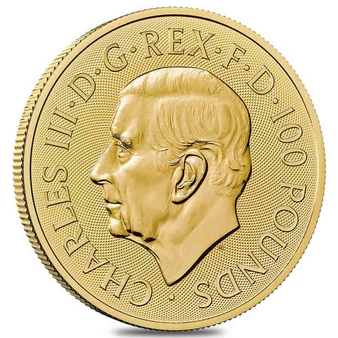 Tube of 10 - 2024 GB 1 oz Gold The Tudor Beasts Seymour Unicorn Coin BU