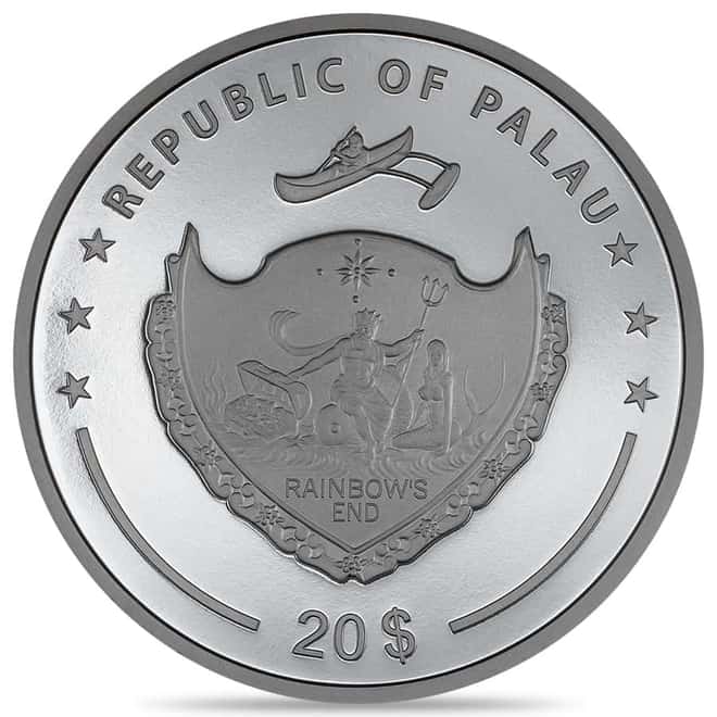 2024 Palau 3 oz Silver Out of the Dark Coin .9999 Fine