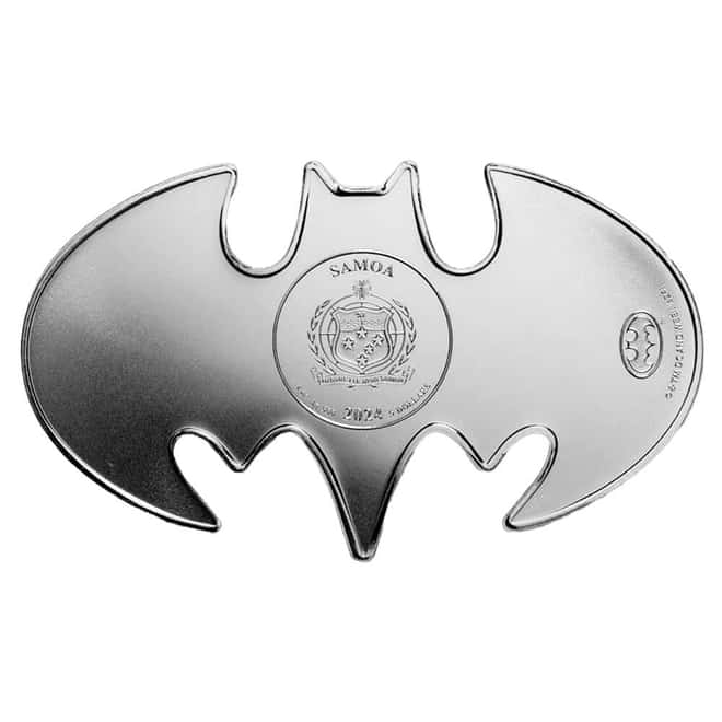 2024 Samoa 1 oz DC Comics Batman Batarang Silver Coin BU