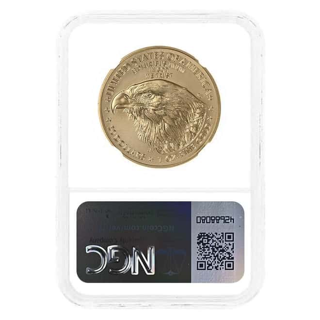 2024-W 1 oz $50 Burnished Gold American Eagle NGC MS 70