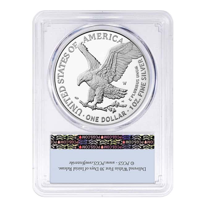 Lot of 20 - 2024-W 1 oz Proof Silver American Eagle PCGS PF 69 DC FS