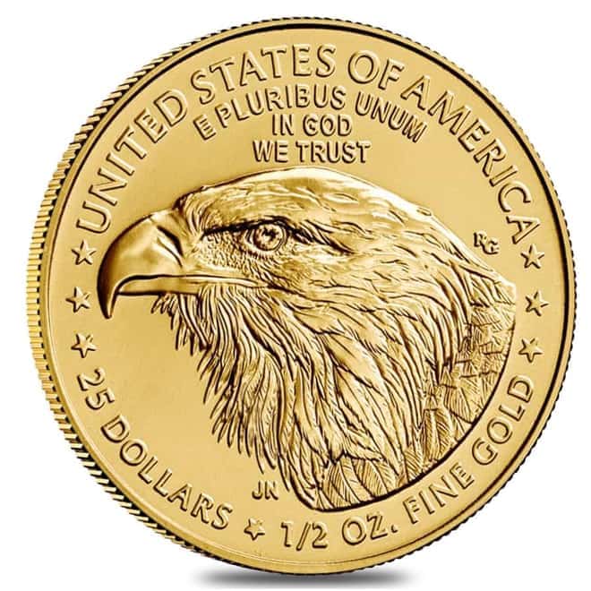 2025 1/2 oz Gold American Eagle $25 Coin BU