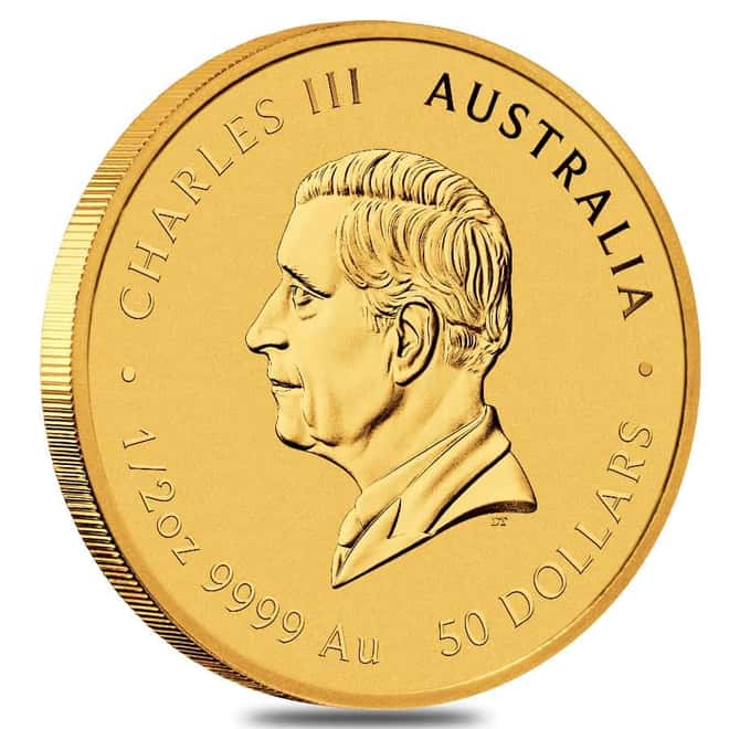 2025 1/2 oz Gold Lunar Snake BU Australian Perth Mint