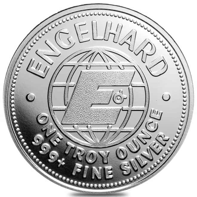 Tube of 20 - 2025 1 oz Engelhard Prospector Silver Round .999 Fine