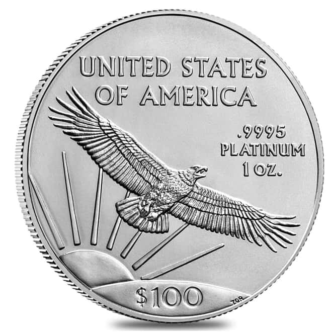 2025 1 oz Platinum American Eagle $100 Coin BU