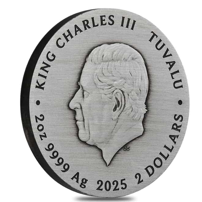 2025 2 oz Fate - The Moirai Antiqued Silver High Relief Coin Perth Mint