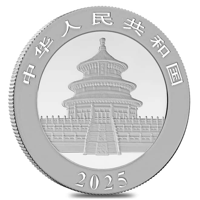 2025 30 Gram Chinese Silver Panda 10 Yuan PCGS MS 70