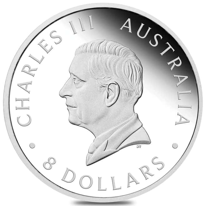 2025 5 oz Incused Silver Australian Kookaburra 35th Ann. Perth Mint